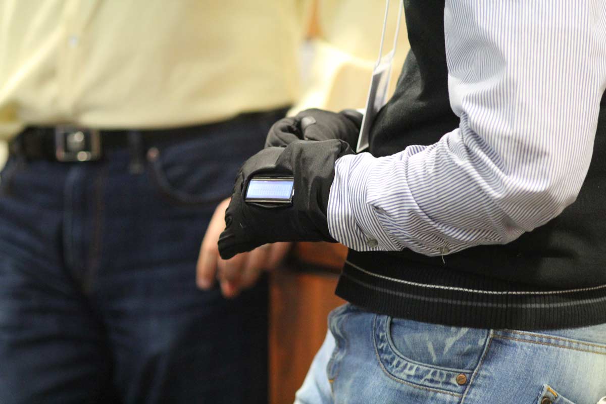 Wearable computing smart glove photo by Christian Inouye / WID