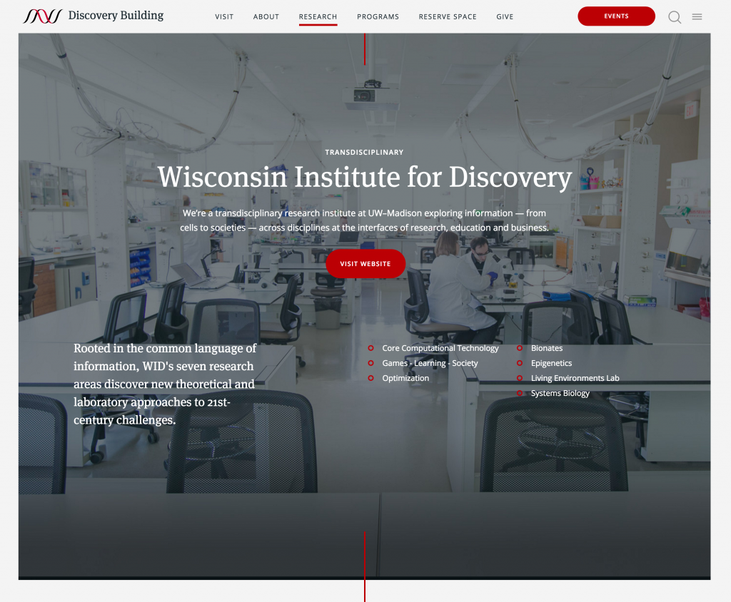 WID portal from discovery.wisc.edu