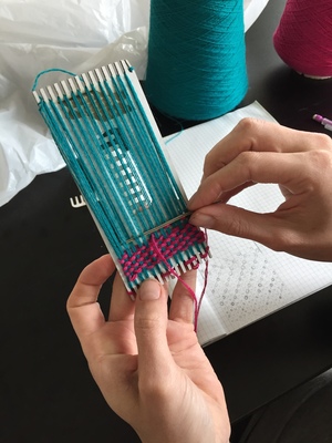 Tapestry Loom in action