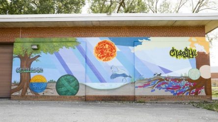 The Cap Times: New South Side Mural Aims to Teach Science Through Art, Convey “Invisible Beauty”