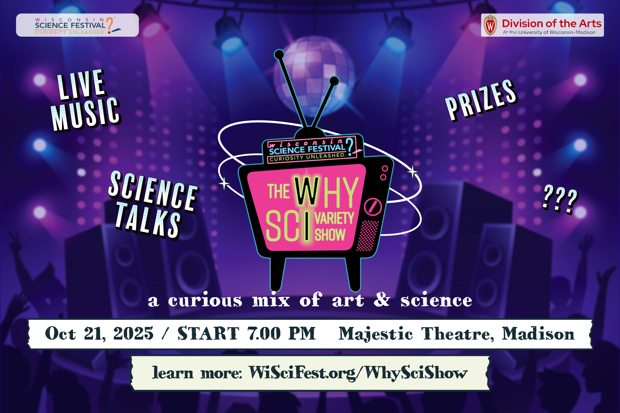 WhySci Variety show banner