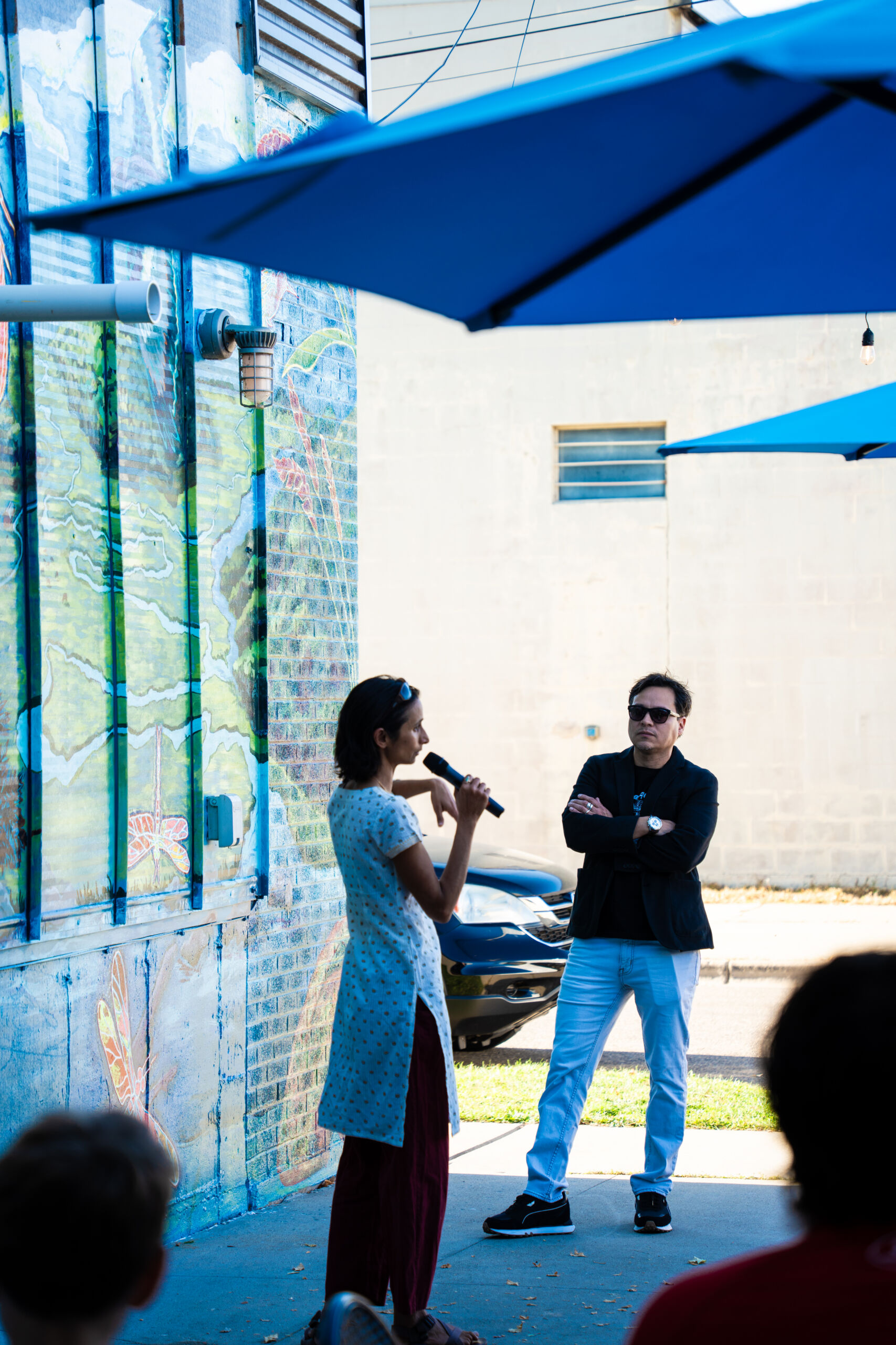 Sonya at the mural unveiling