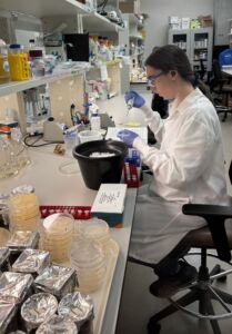 Josephine Putnam in the Lab