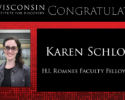 Wisconsin Institute for Discovery congratulates Karen Schloss H.I. Romnes Faculty fellowship